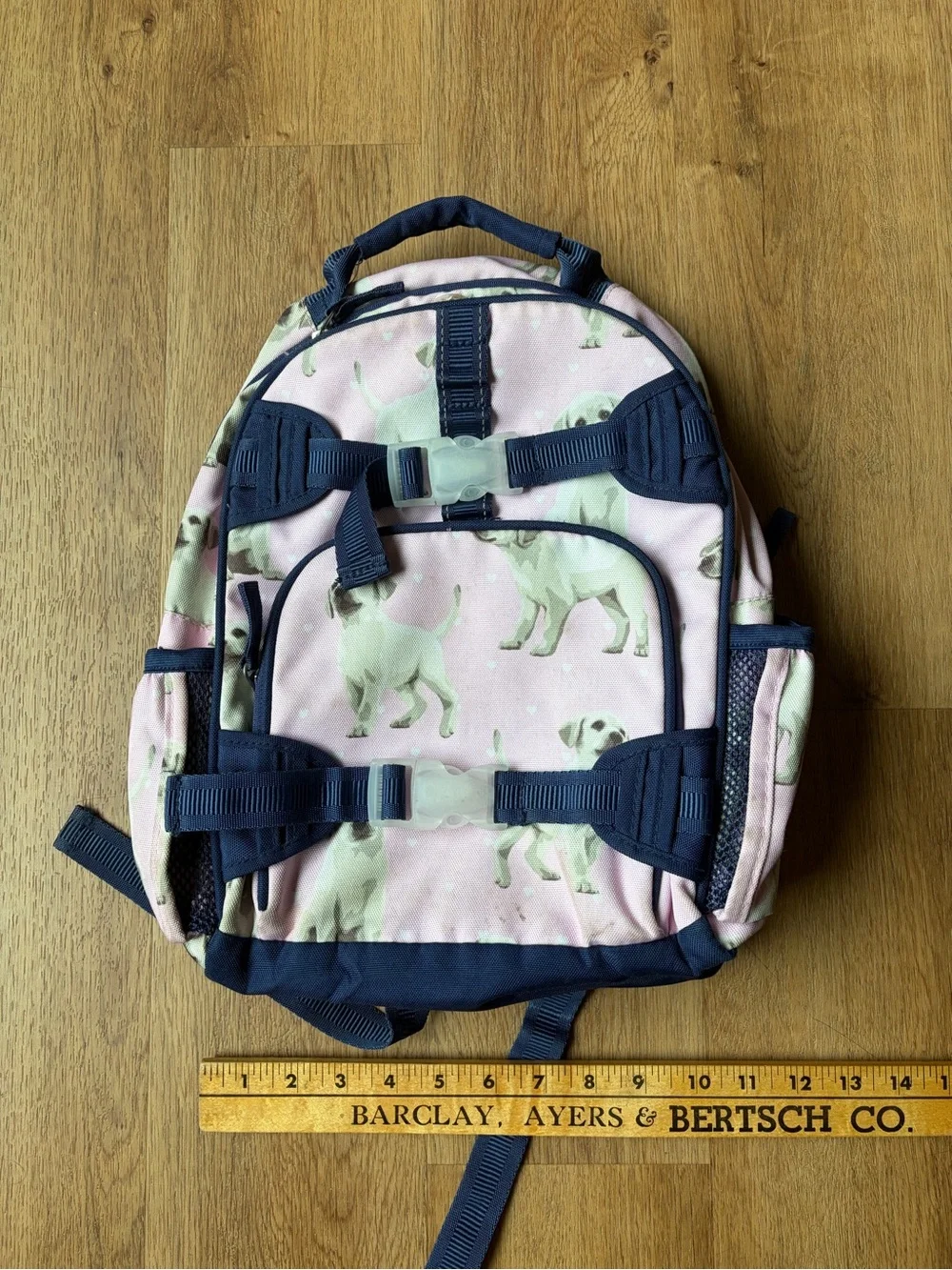 Pottery Barn Kids Pink Puppy Dog Backpack Small Preschool Toddler Book Bag